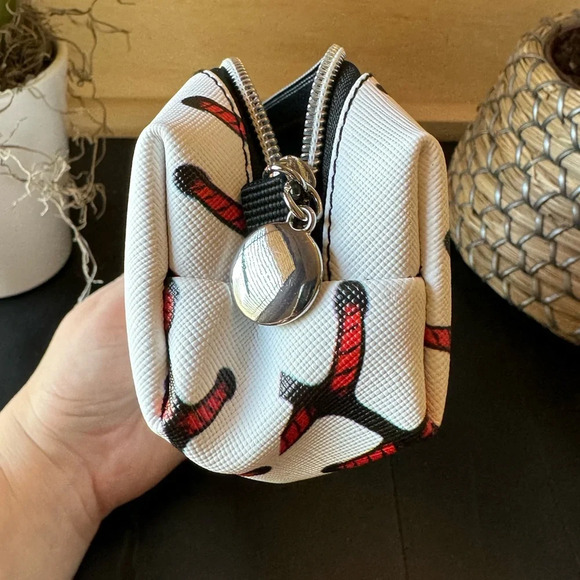 NEW Baseball Zippered White Pencil Case Pouch - Picture 6 of 10